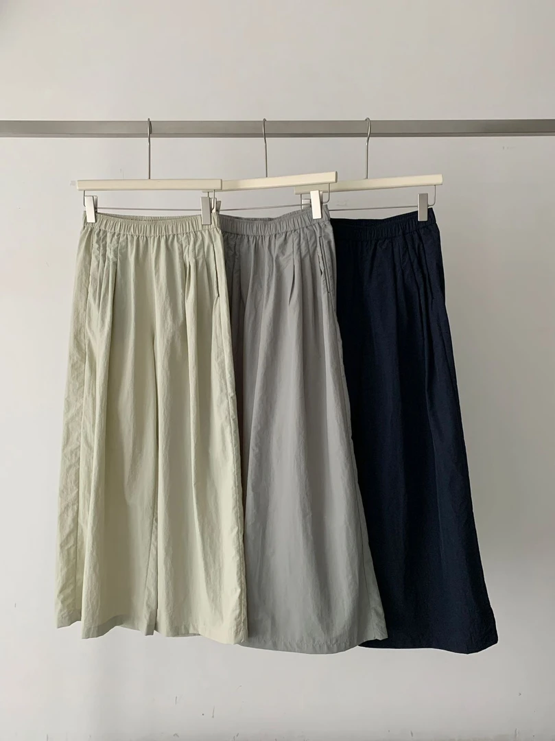 夏季简约日系宽松女士百搭通勤阔腿休闲裤