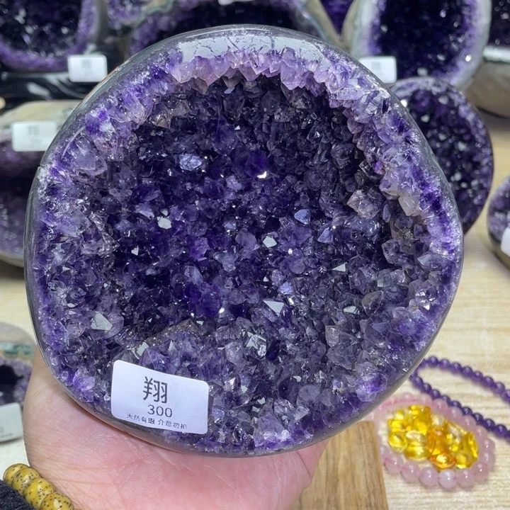 未镶嵌大型摆件（非配饰）紫晶青*