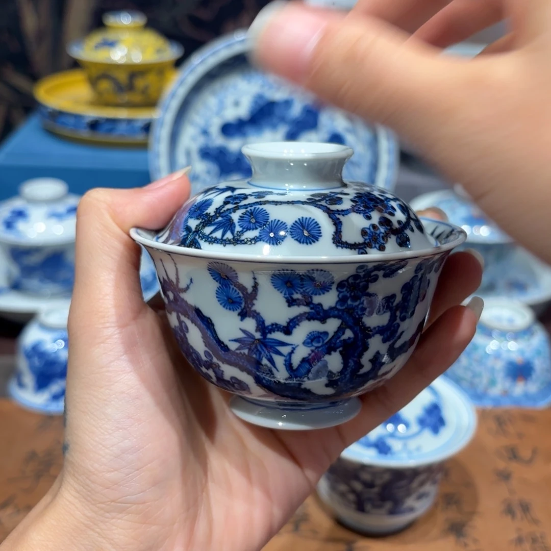 一***的手工手绘陶瓷茶具