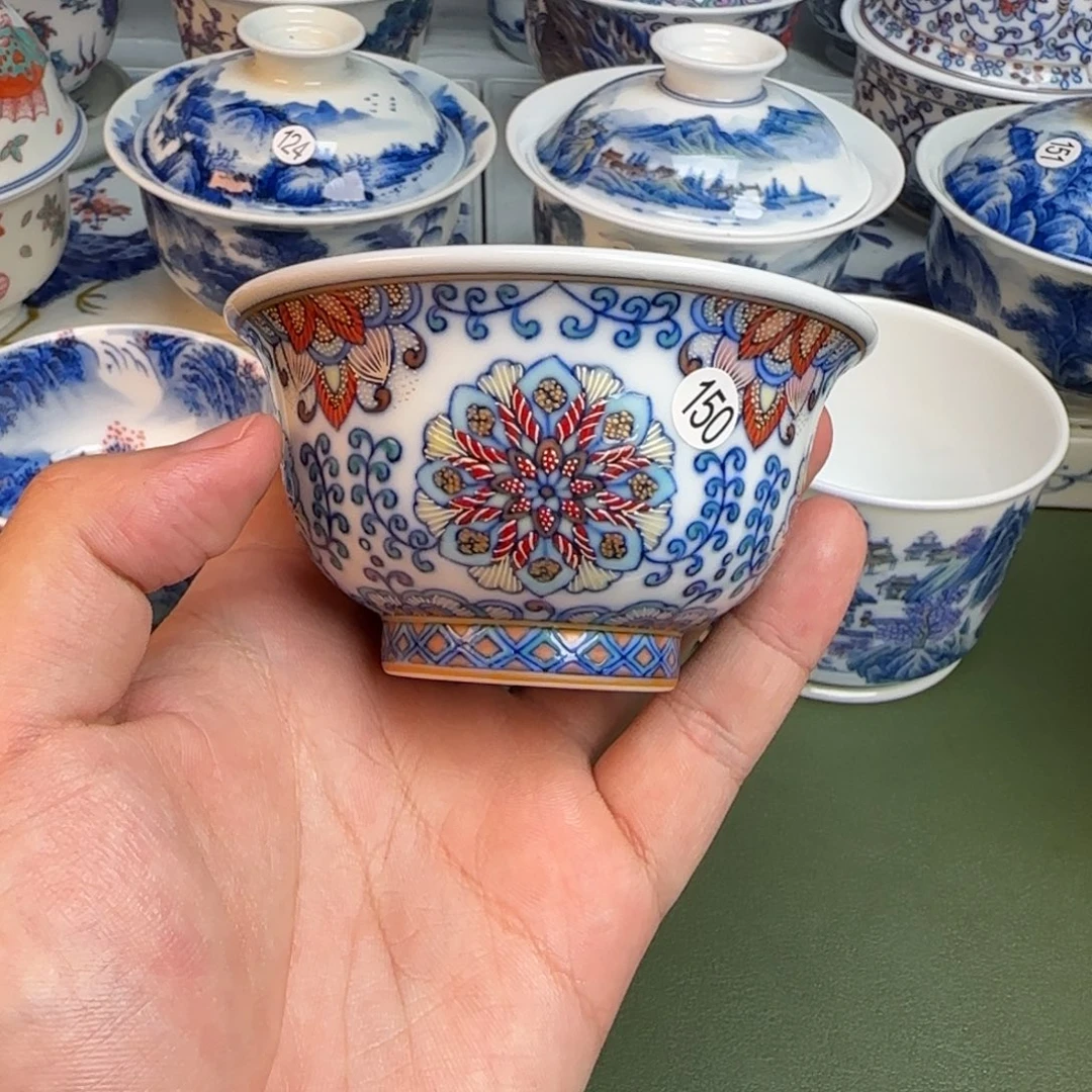 彦祖纯手工手绘茶具150