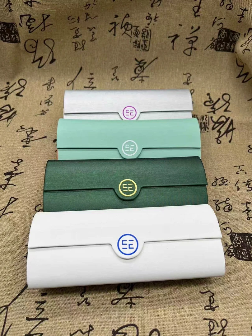 丝光桃心手工眼镜盒高级感简约时尚高颜值便携太阳镜墨镜收纳盒