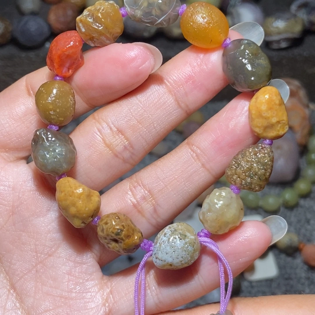 未镶嵌玛瑙/玉髓珠宝半成品