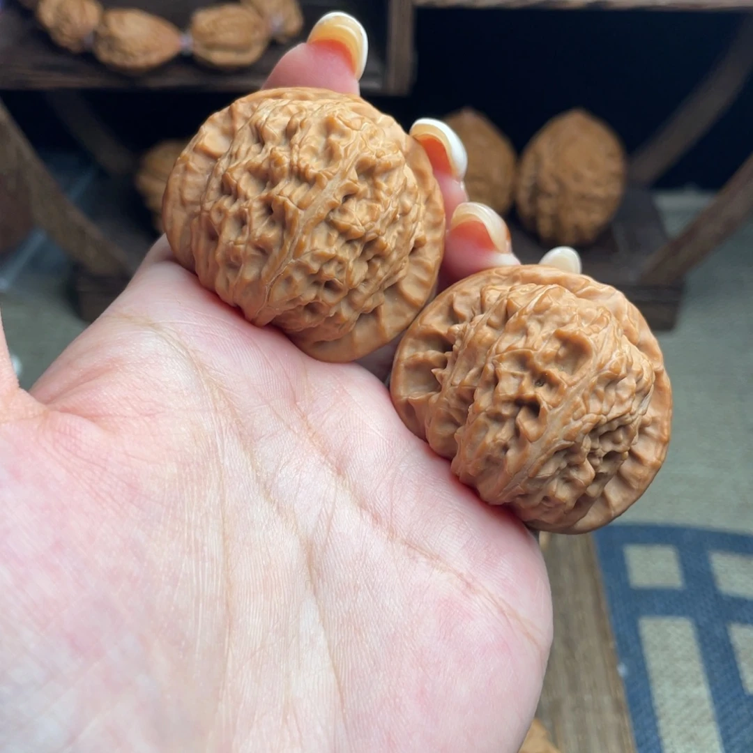 吊坠文玩核桃41全品头货白狮子
