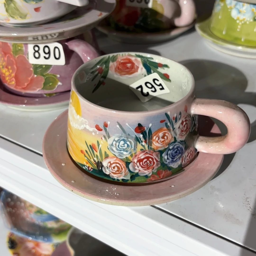 景德镇手绘高温釉下彩陶瓷茶具