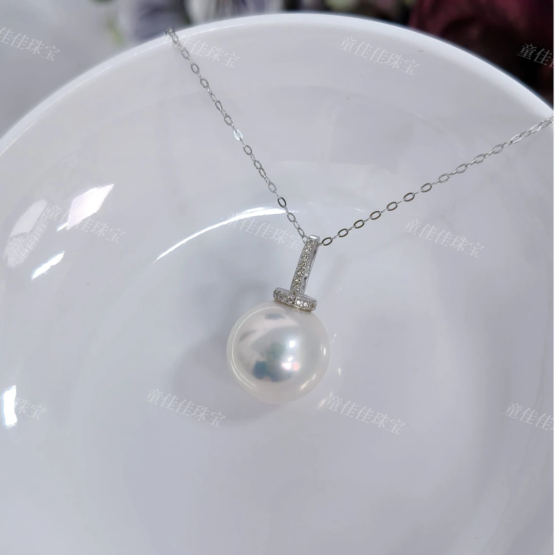【升级版鸽子蛋】大龙珠吊坠 13-14mm 经典百搭 天然淡水珍珠