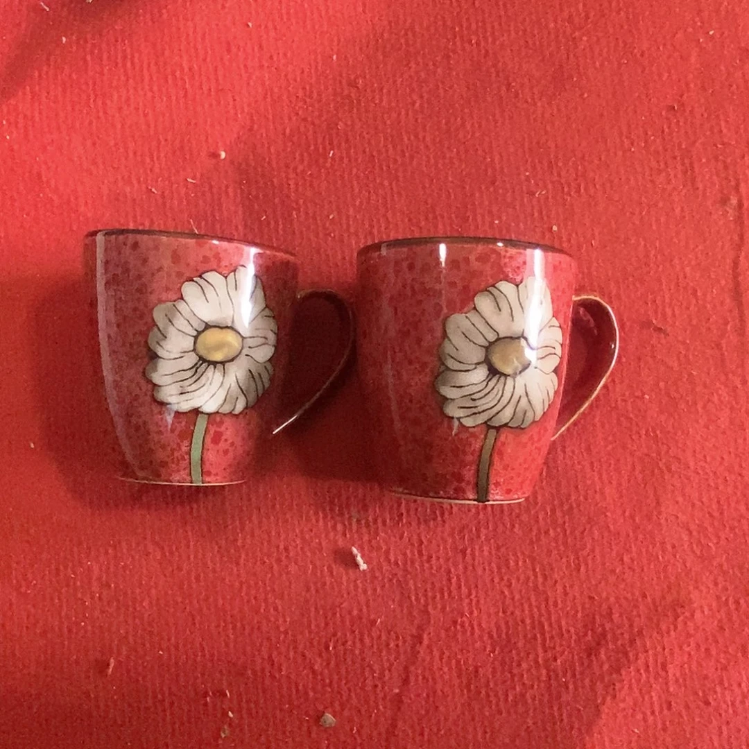 瓷片2水杯微瑕福利价不退不换