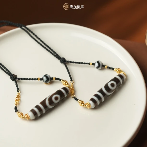 壹加师姐｜手工设计横版二y玛瑙项链多样性发一6630D