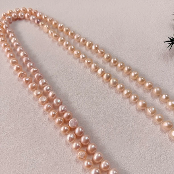 【六六中古】孤品淡水珍珠叠戴项链te4743链长158