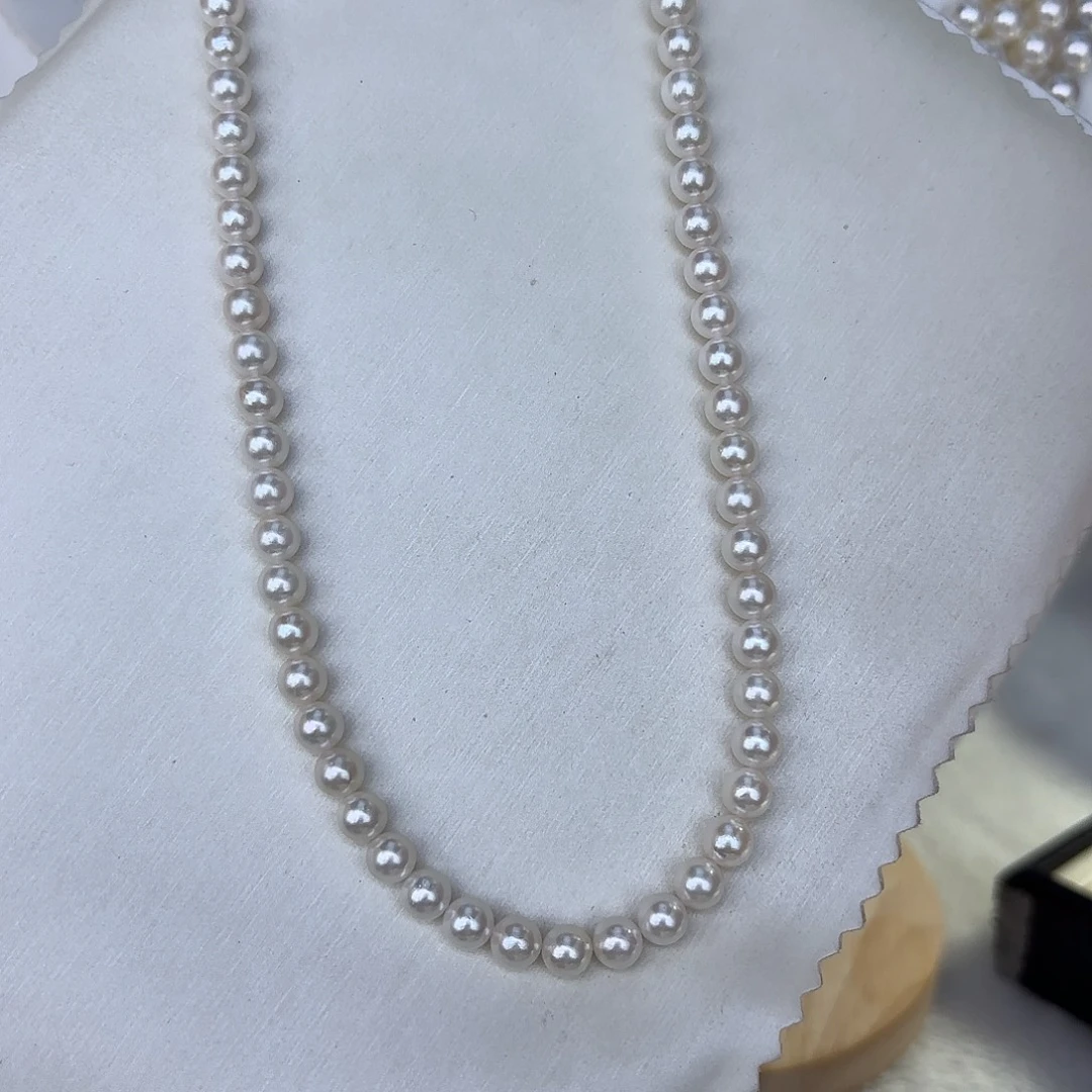 银S925镶嵌海水珍珠颈饰6-6.5