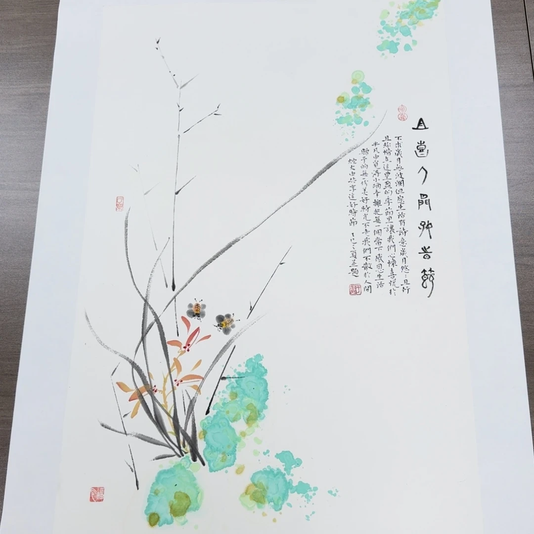 国画国画作品山水花鸟