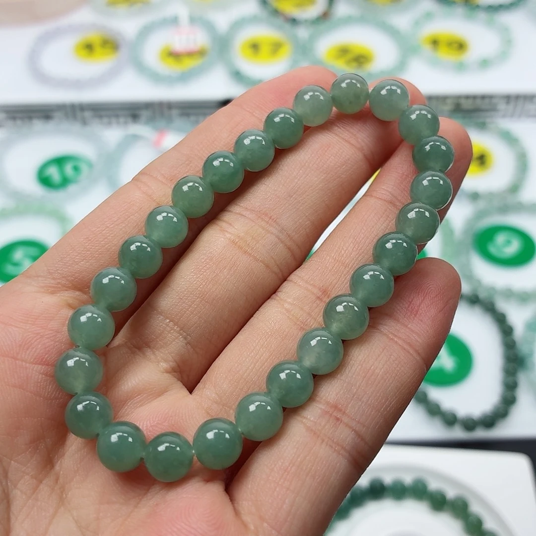 翡翠未镶嵌手串卡7.3（货头）