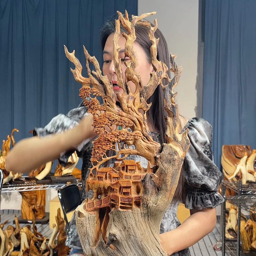 柏木（崖柏）山水倒流香送两盒香