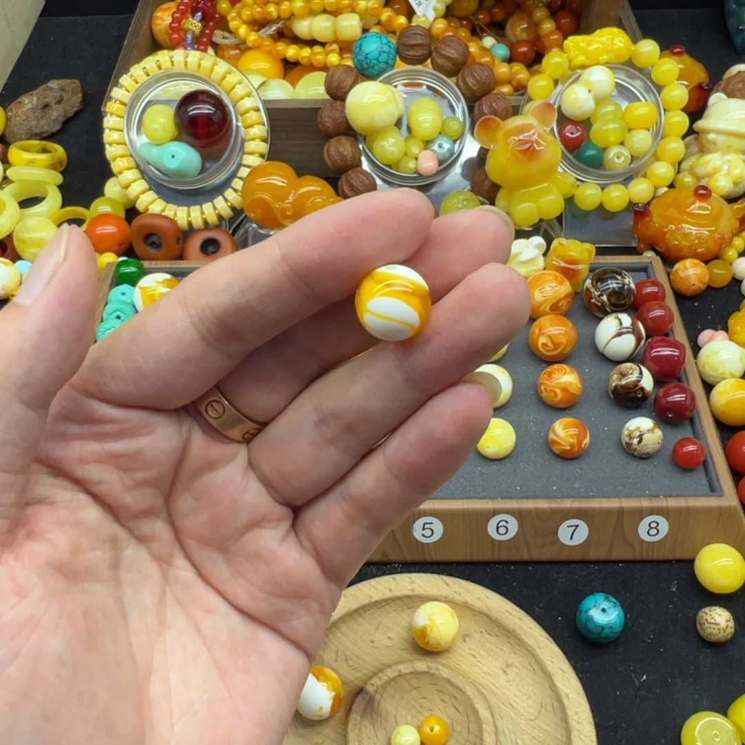 葡***谷琥珀未镶嵌颈饰配饰