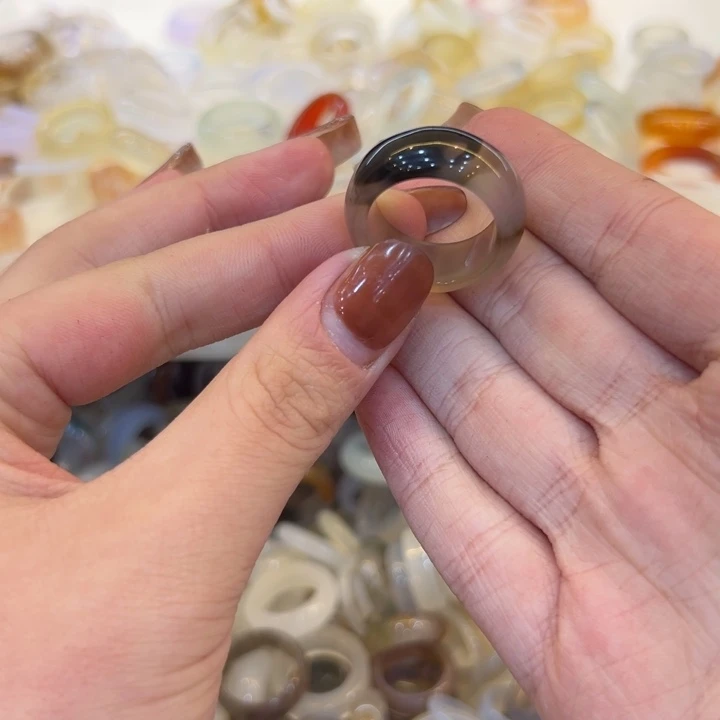 玛瑙/玉髓合金戒指90港20
