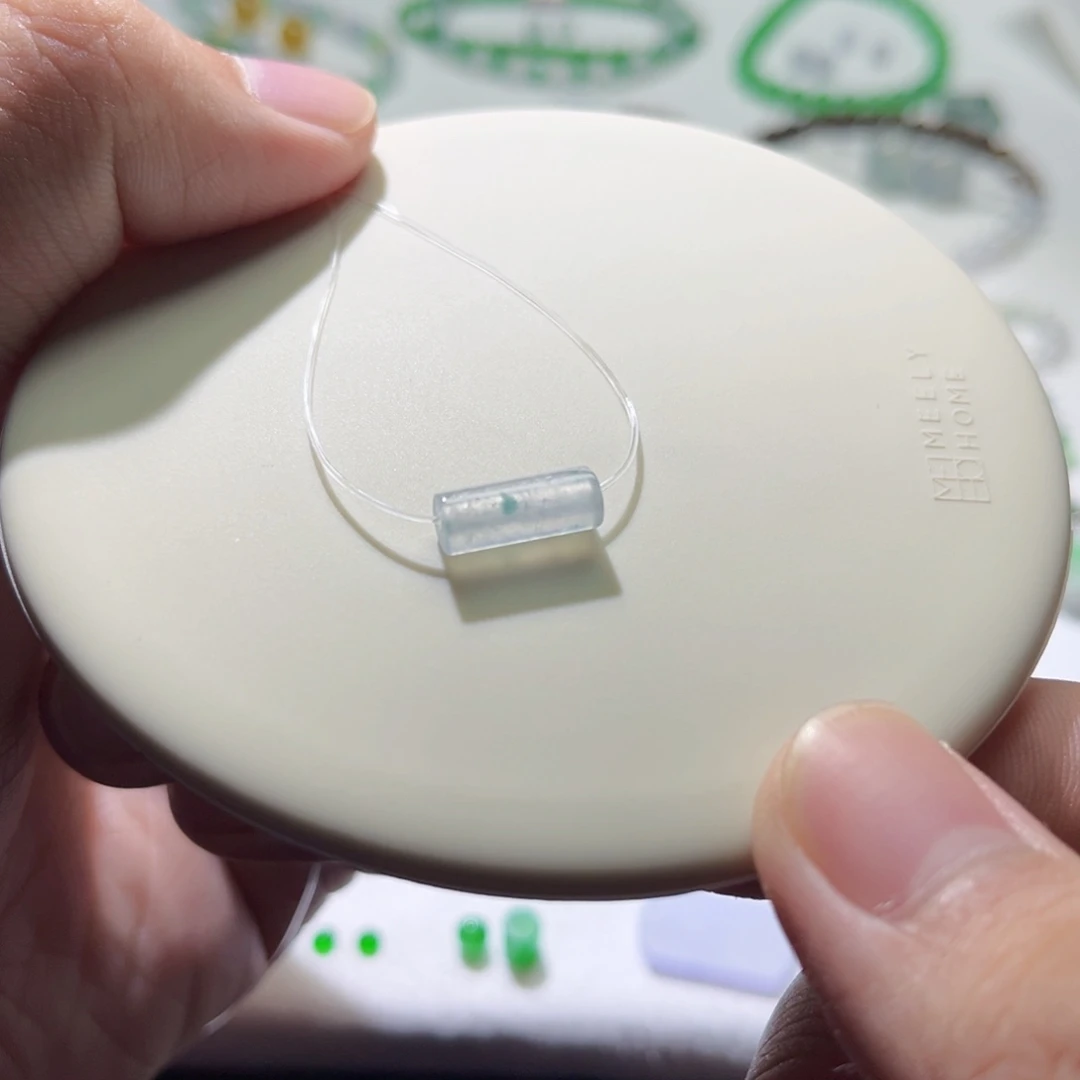 散珠翡翠裸石桶珠