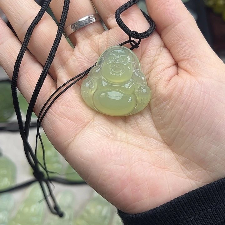 合金岫玉颈饰吊坠