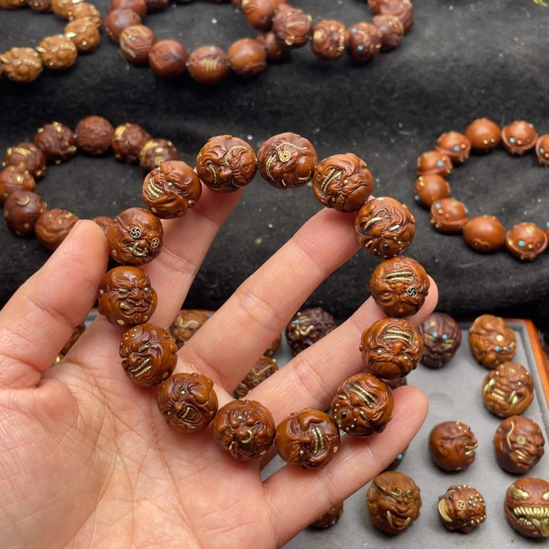 紫金鼠手串方*贤16山鬼恶僧