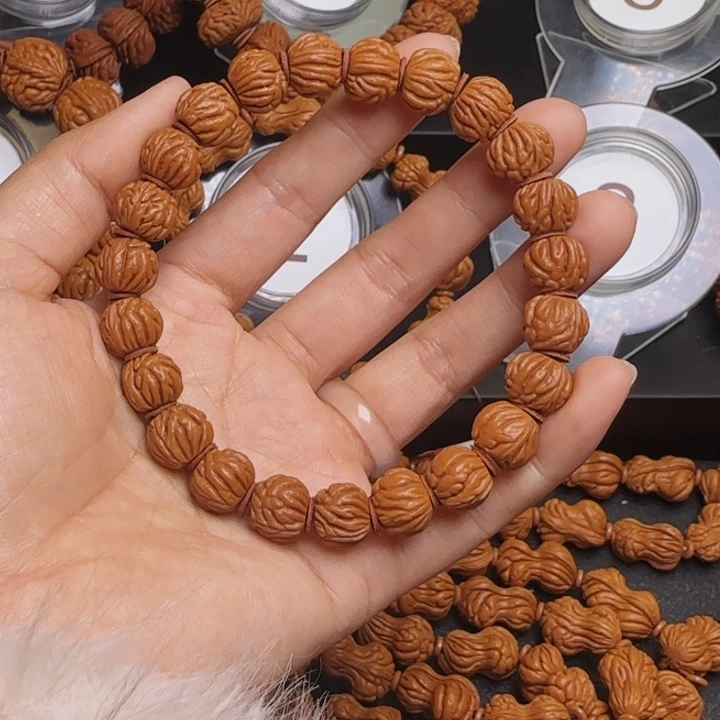 桃核手串龙纹桃核