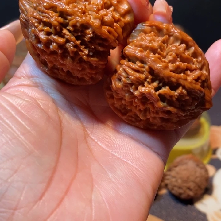 钟***雨吊坠文玩核桃满天星41尺纯手工盘