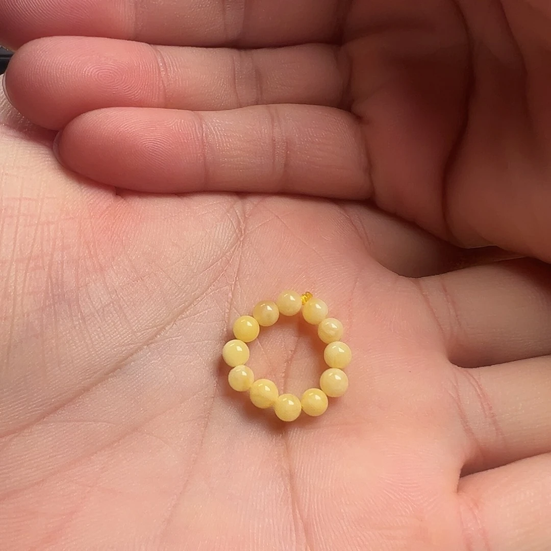 蜜蜡颈饰未镶嵌蜜蜡小米珠跑环