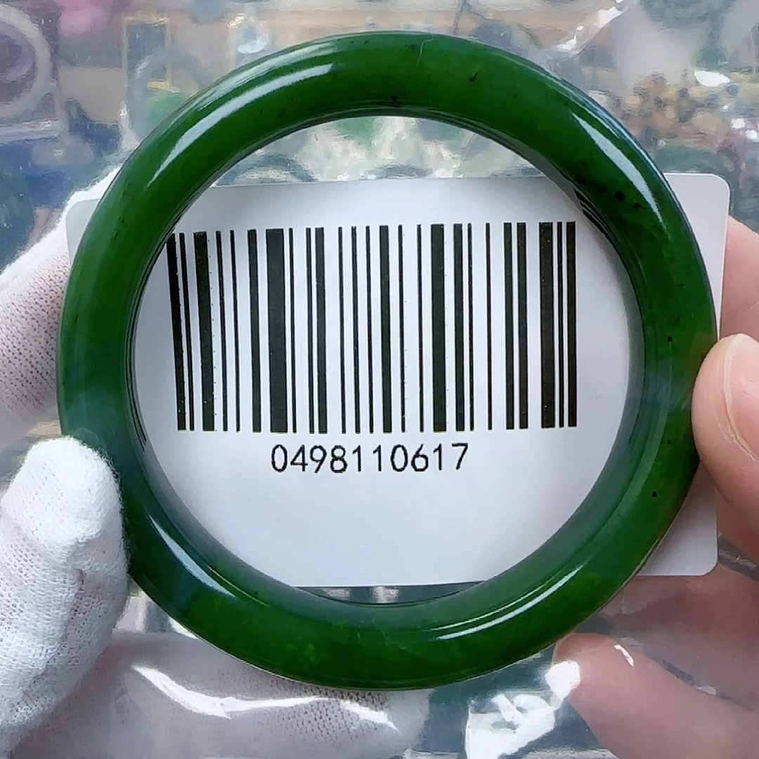 和田玉（碧玉）手镯未镶嵌包容5859