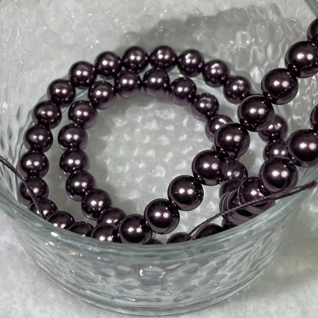 六号珍珍彩色尖珠水晶玻璃珠手链DIY材料配件