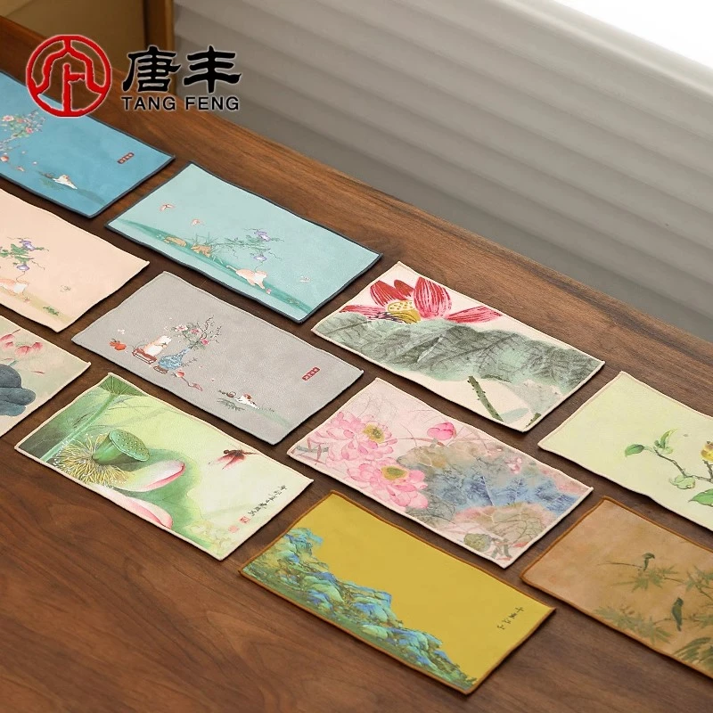 吸水茶巾高档茶布家用茶盘抹布养壶巾茶桌茶具用品大全毛巾布艺