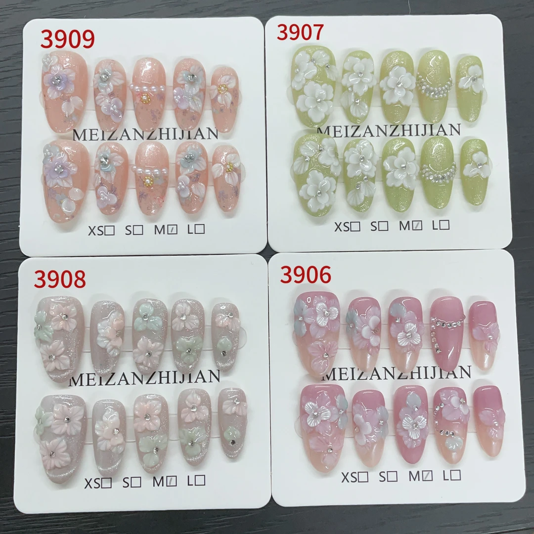 【设计师高定】设计款重工手绘雕花奢华气质穿戴美甲孤品款式超多！