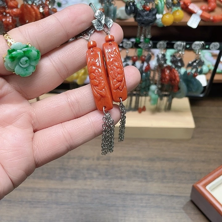 翡翠未镶嵌手链耳坠