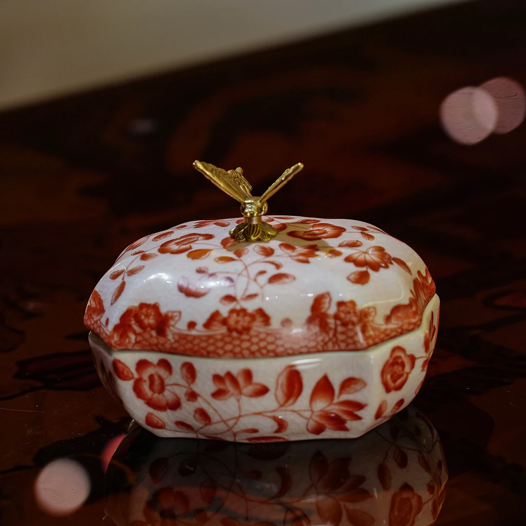 【本尼家】SS48蜻蜓收纳盒桌面装饰摆件