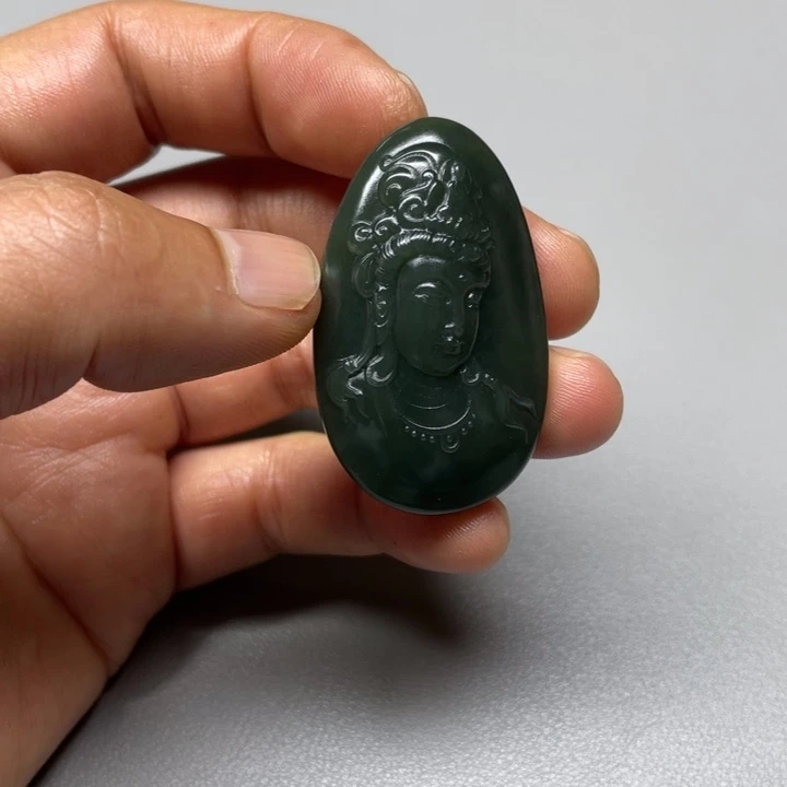 吊坠(不含链)未镶嵌和田玉阳**月