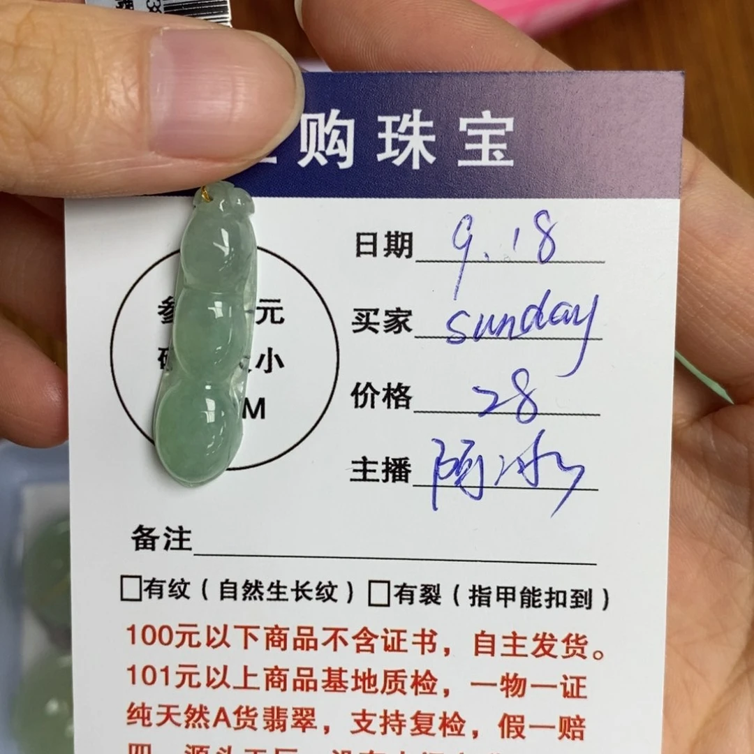 颈饰未镶嵌翡翠s****y福豆