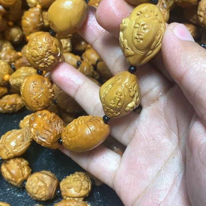 大***翁手串/手链橄榄核橄榄微瑕2.2