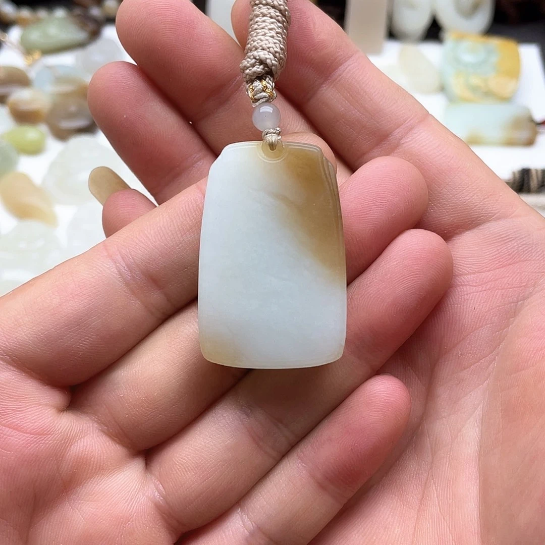 小***可和田玉未镶嵌吊坠(不含链)