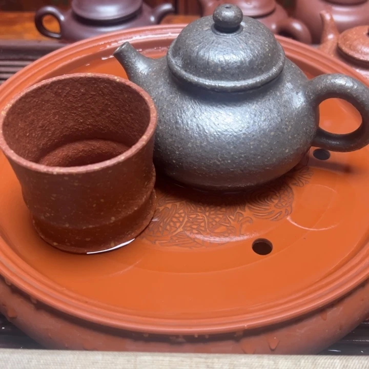 紫砂茶壶宜兴原矿龙血砂