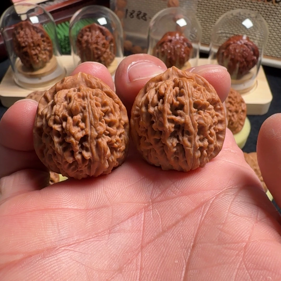 吊坠文玩核桃莲花32