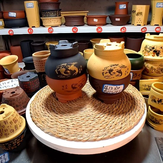 宜兴紫砂花盆56868