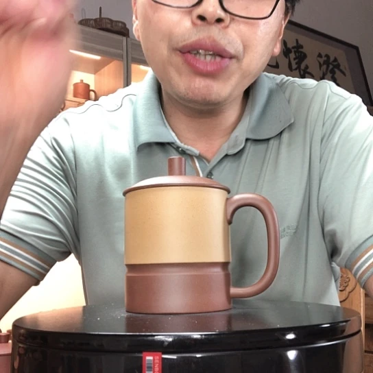 茶杯底槽青微瑕容量400