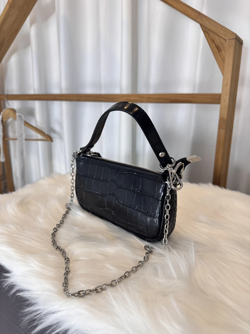 小众极简知性真皮女包牛皮蛇压纹手机包小方包2025新款