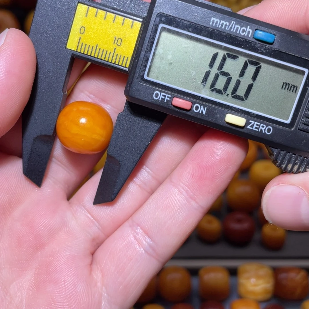 琥珀未镶嵌裸石苹果珠