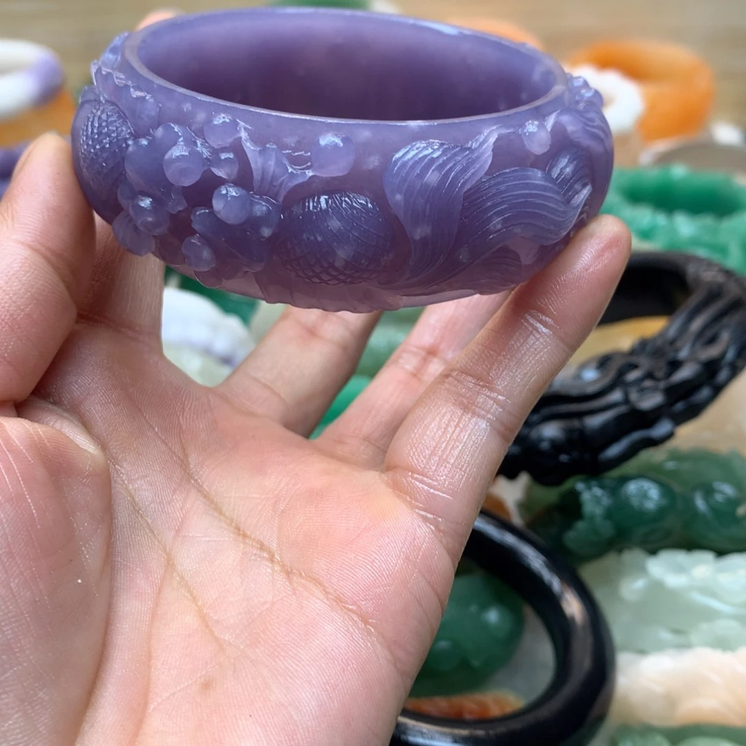 未镶嵌手镯石英质玉幸*