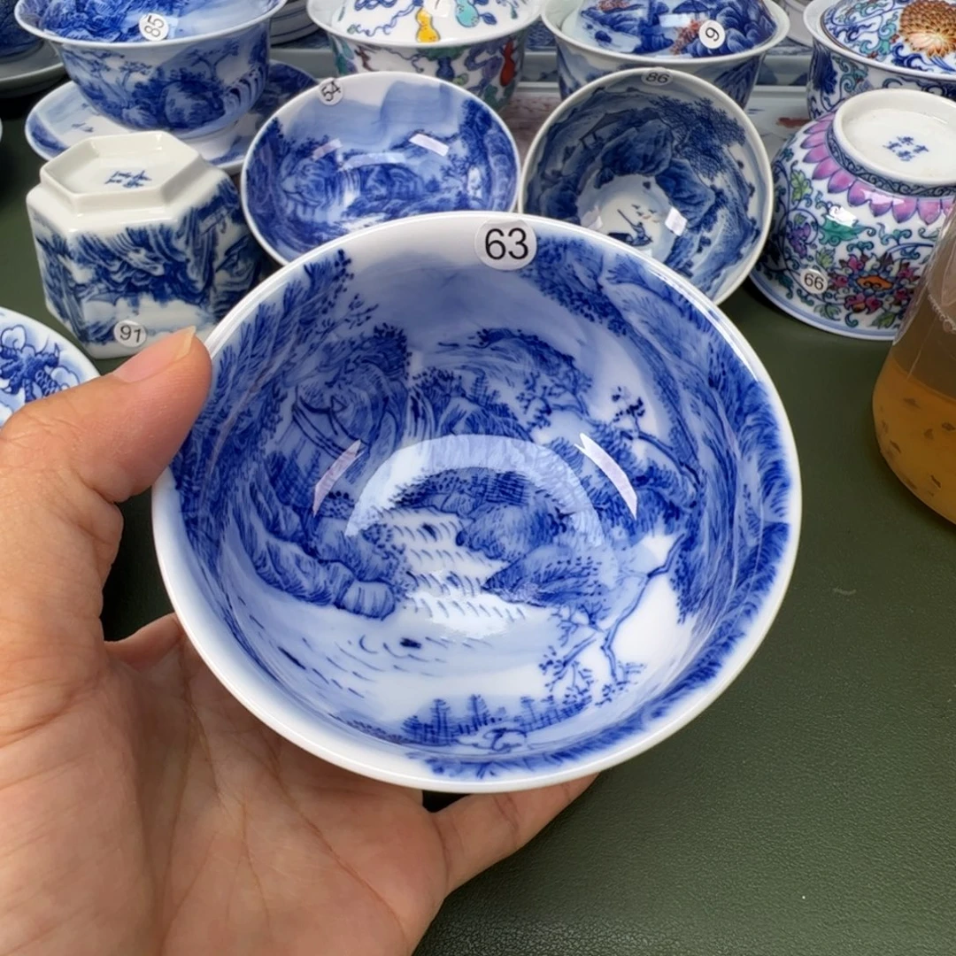景德镇纯手工纯手绘茶具木木63