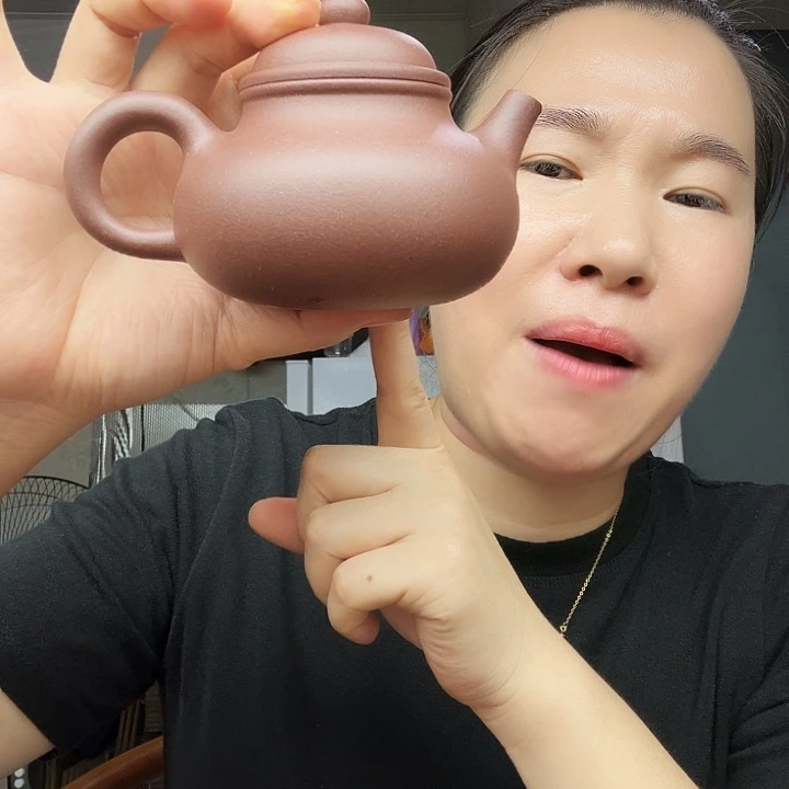 茶壶紫砂原矿半手工紫泥容天200cc