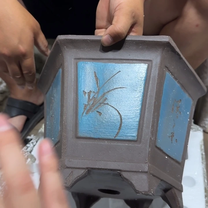 紫砂花盆口径27 23高度18