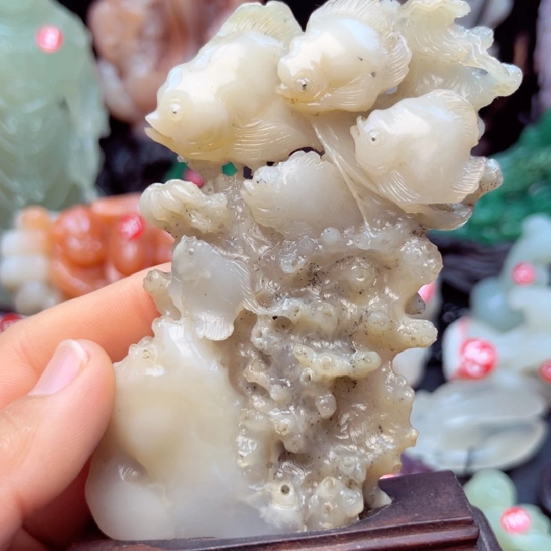 【闪购商品】寿山石力争上游摆件