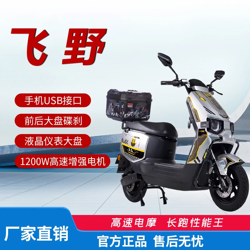 飞野苍穹炫酷机甲风大功率家用外卖电动摩托车高速电摩X