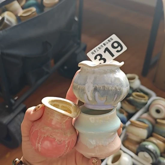 景德镇陶瓷盆 口  三个