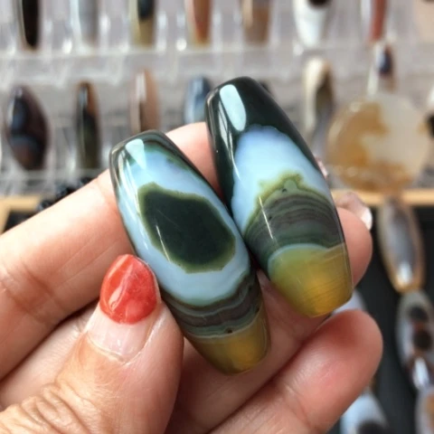 玛瑙/玉髓珠宝半成品未镶嵌糖*