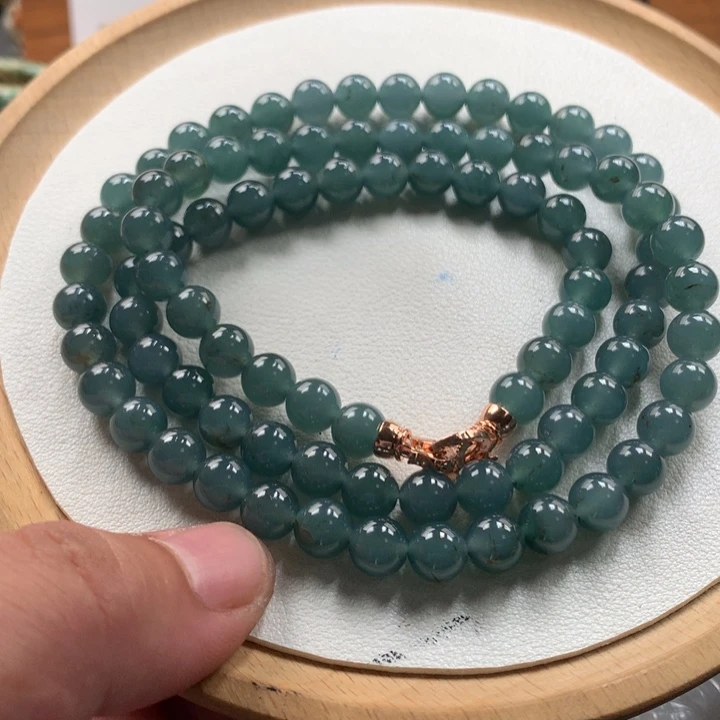 翡翠未镶嵌颈饰保真天然a货翡翠