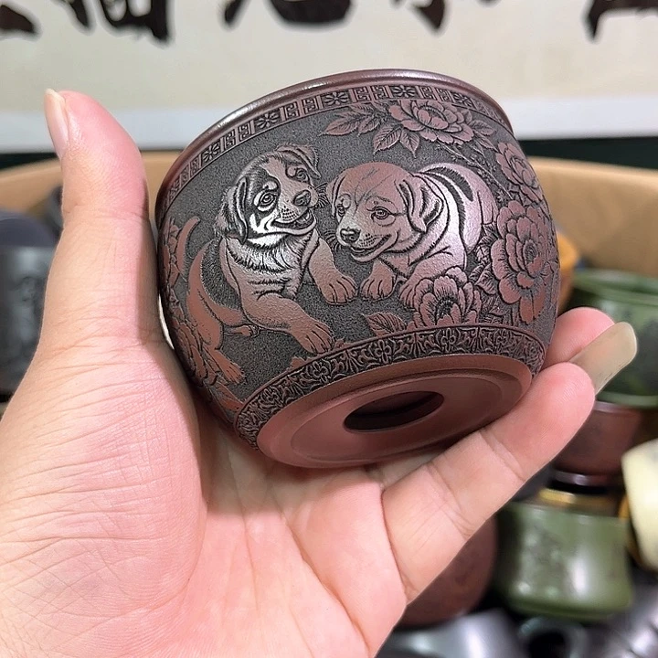 茶杯紫砂全手工紫砂主人杯